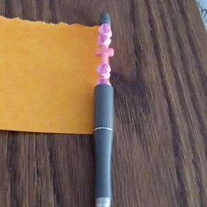 Love Cross ➕ beaded pen Black ink